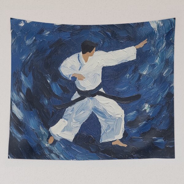 Item preview, Aikido fighter | Post-impressionist painting style designed and sold by ComicsFactory.