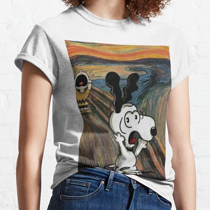 Snoopy In The Scream? Classic T-Shirt New Fashion