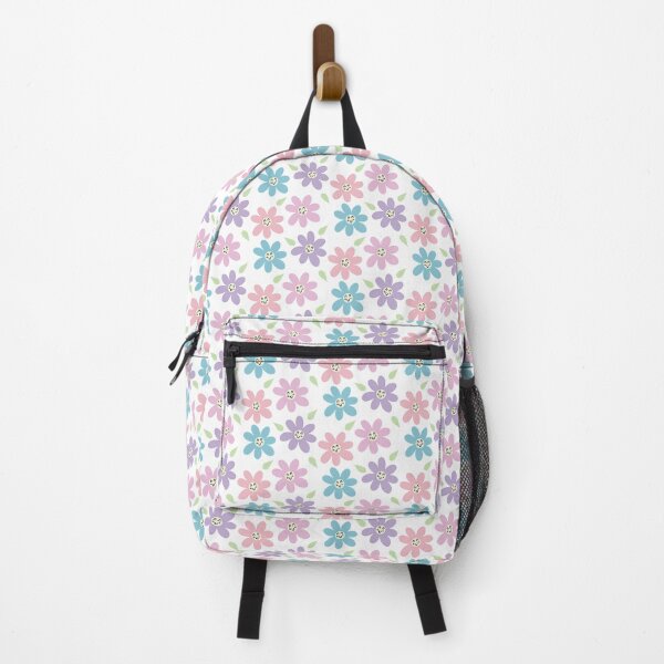 Item preview, Smiling Colorful Flowers on White designed and sold by Art by Erika with a K.