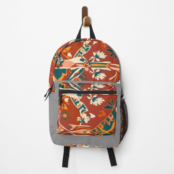 Item preview, Boho style red,blue,orange pattern designed and sold by jackoslimited.