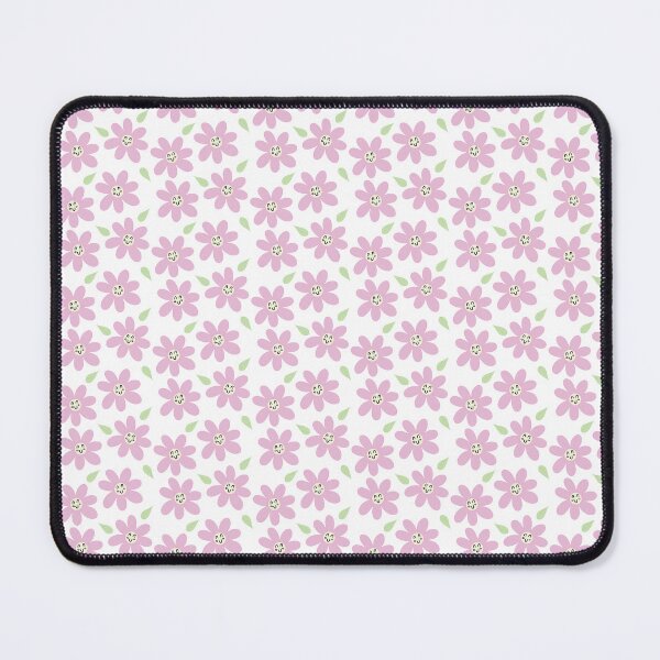 Item preview, Smiling Pink Flowers on White designed and sold by Art by Erika with a K.
