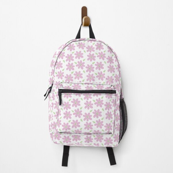 Item preview, Smiling Pink Flowers on White designed and sold by Art by Erika with a K.