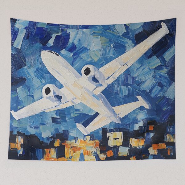 Item preview, Airplane | Post-impressionist painting style designed and sold by ComicsFactory.