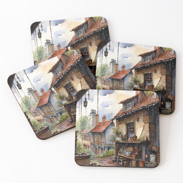Item preview, Cozy village designed and sold by Rompecabezas.