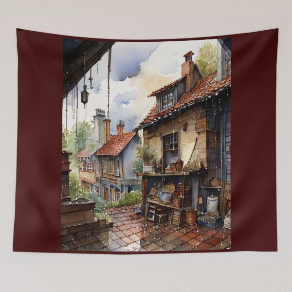 Item preview, Cozy village designed and sold by Rompecabezas.