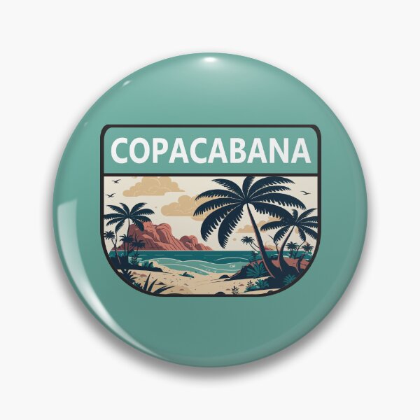 Item preview, Copacabana Beach Brazil Retro Emblem designed and sold by KrisSidDesigns.