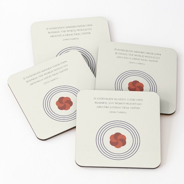 Item preview, Own Business Lewis Carroll Quote Geometric Abstract designed and sold by kakarikihill.