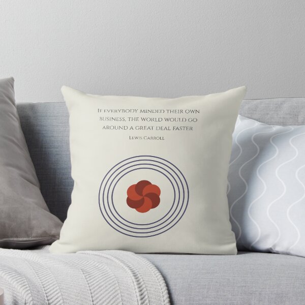 Item preview, Own Business Lewis Carroll Quote Geometric Abstract designed and sold by kakarikihill.