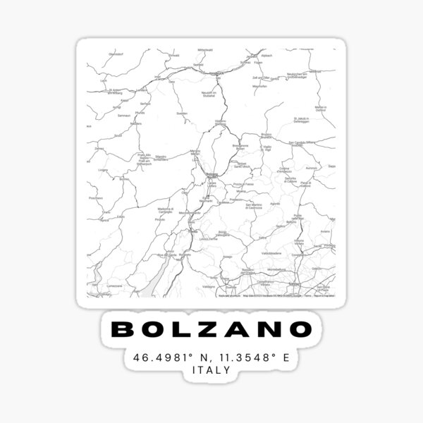 Item preview, Minimalist Bolzano Map Art - Italy City Coordinates Design designed and sold by RM-Journey.