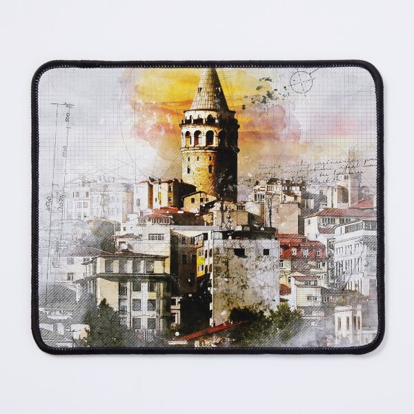 Item preview, Istanbul Skyline Art - Historical City Illustration as Poster & more designed and sold by traxim.