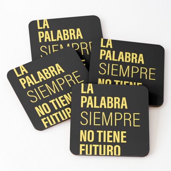 Item preview, "La palabra SIEMPRE" yellow ed. designed and sold by Tecno-Art-Land.