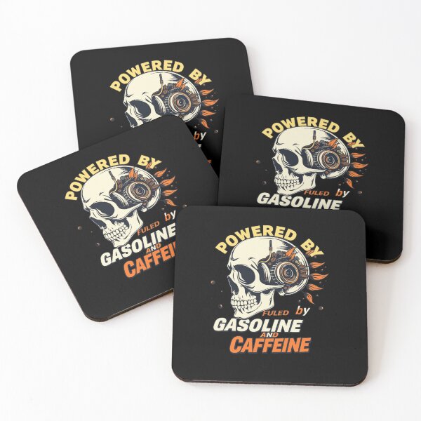 Item preview, Powered by gasoline and caffeine designed and sold by CottonWonders.