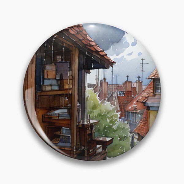 Item preview, Roofs village designed and sold by Rompecabezas.