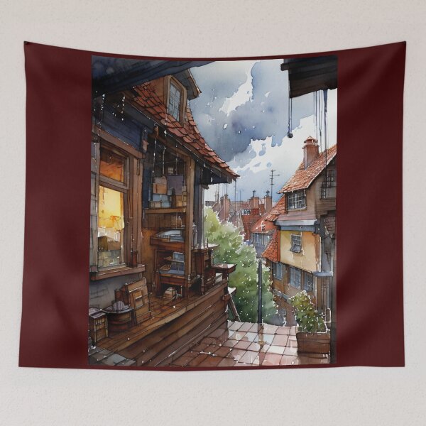Item preview, Roofs village designed and sold by Rompecabezas.