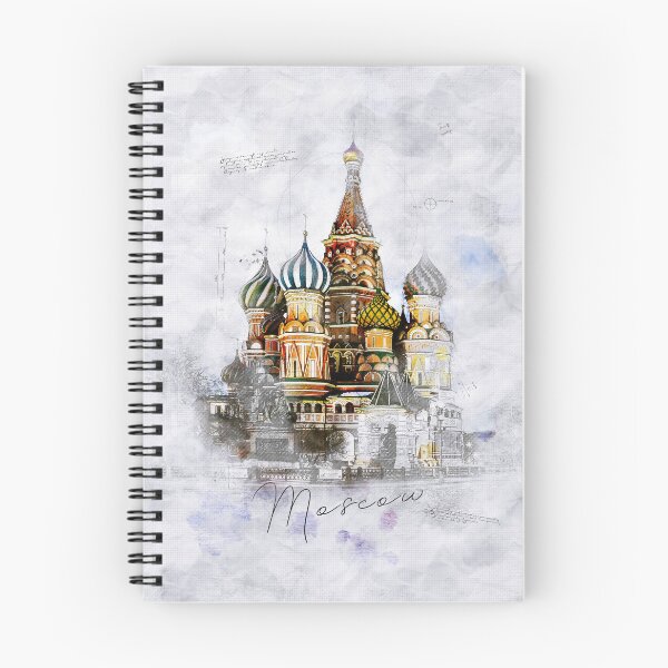 Artikelvorschau, Moskau Skyline Poster – Kreml, Basilius-Kathedrale & Russische Architektur entworfen und verkauft von traxim.