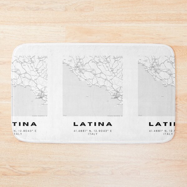 Item preview, Minimalist Latina Map Art - Italy City Coordinates Design designed and sold by RM-Journey.