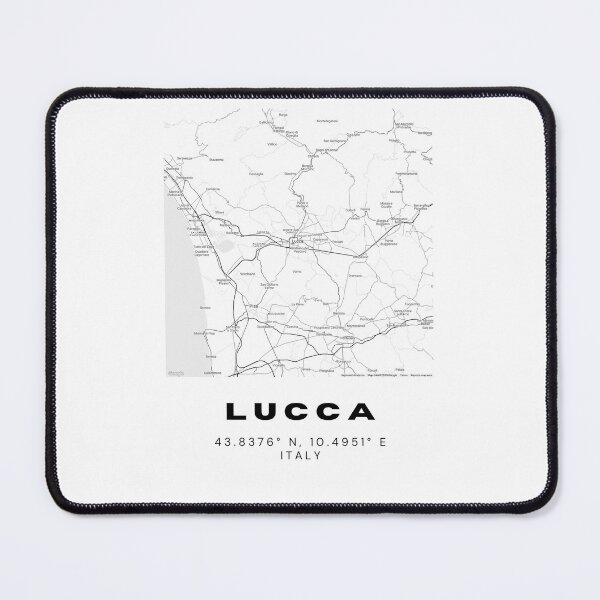 Item preview, Minimalist Lucca Map Art - Italy City Coordinates Design designed and sold by RM-Journey.