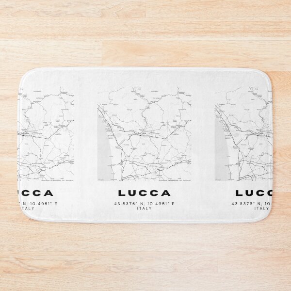 Item preview, Minimalist Lucca Map Art - Italy City Coordinates Design designed and sold by RM-Journey.