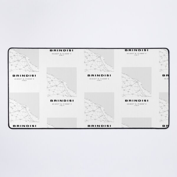 Item preview, Minimalist Brindisi Map Art - Italy City Coordinates Design designed and sold by RM-Journey.
