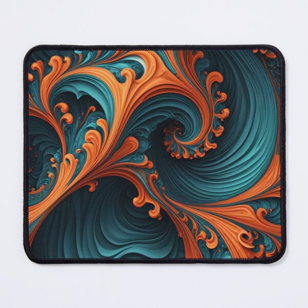 Item preview, Vivid Fractal Flow with Fiery Accents designed and sold by Harmonic_Layers.