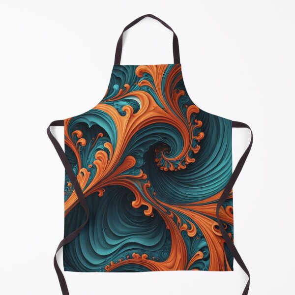 Item preview, Vivid Fractal Flow with Fiery Accents designed and sold by Harmonic_Layers.