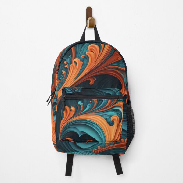 Item preview, Vivid Fractal Flow with Fiery Accents designed and sold by Harmonic_Layers.