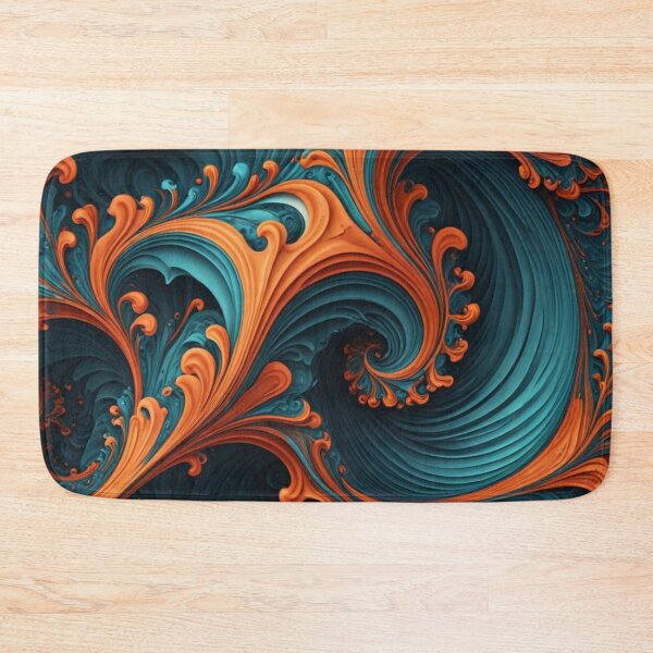 Item preview, Vivid Fractal Flow with Fiery Accents designed and sold by Harmonic_Layers.