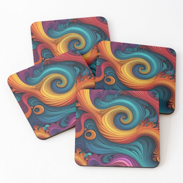 Item preview, Mystic Flames and Ocean Currents designed and sold by Harmonic_Layers.