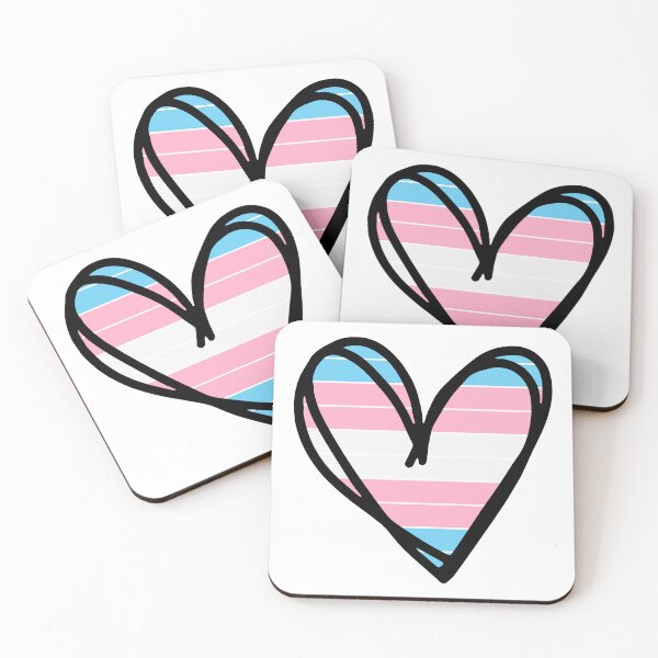 Item preview, Trans Heart Trans Rights Human Rights Black designed and sold by InclusivePrints.