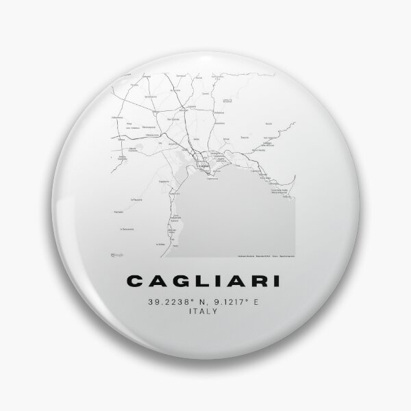 Item preview, Minimalist Cagliari Map Art - Italy City Coordinates Design designed and sold by RM-Journey.