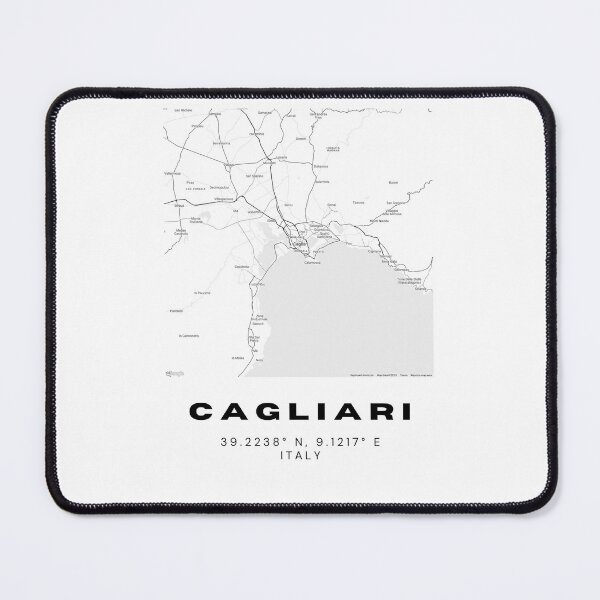 Item preview, Minimalist Cagliari Map Art - Italy City Coordinates Design designed and sold by RM-Journey.