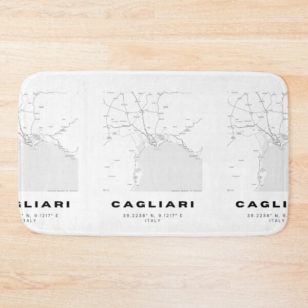 Item preview, Minimalist Cagliari Map Art - Italy City Coordinates Design designed and sold by RM-Journey.