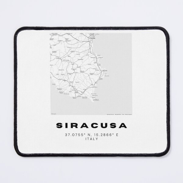 Item preview, Minimalist Siracusa Map Art - Italy City Coordinates Design designed and sold by RM-Journey.