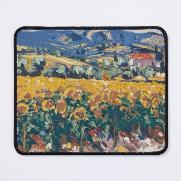 Item preview, Sunflower Fields in Provence – Post-Impressionist Painting designed and sold by CARRAANN.
