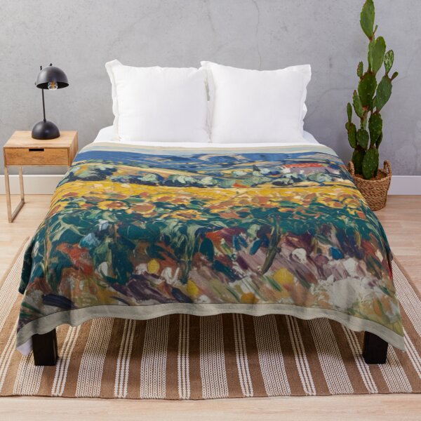 Item preview, Sunflower Fields in Provence – Post-Impressionist Painting designed and sold by CARRAANN.