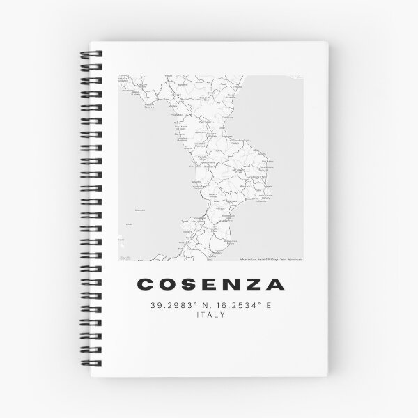 Item preview, Minimalist Cosenza Map Art - Italy City Coordinates Design designed and sold by RM-Journey.