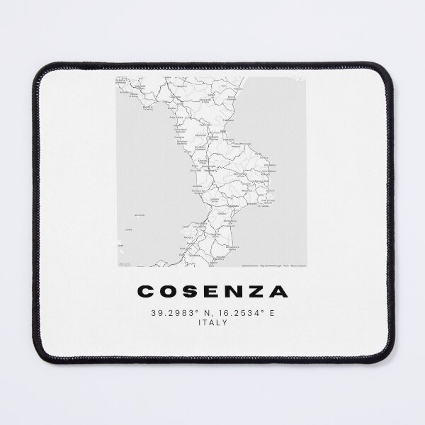 Item preview, Minimalist Cosenza Map Art - Italy City Coordinates Design designed and sold by RM-Journey.