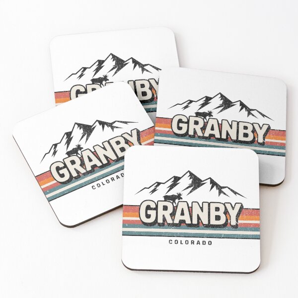 Item preview, Granby Colorado Retro Mountain Moose Design designed and sold by EpochFusion.