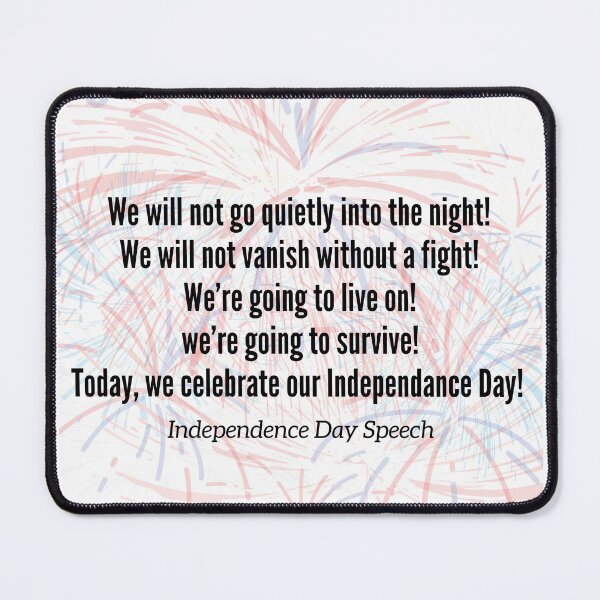 Item preview, Independence Day Speech designed and sold by NJ-Fishbowl.