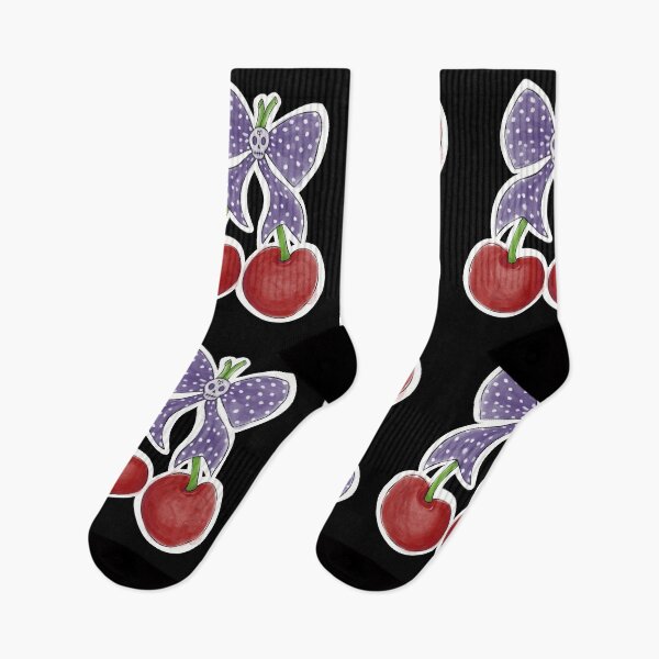 Item preview, Purple bow with Cherries designed and sold by MetalTea.