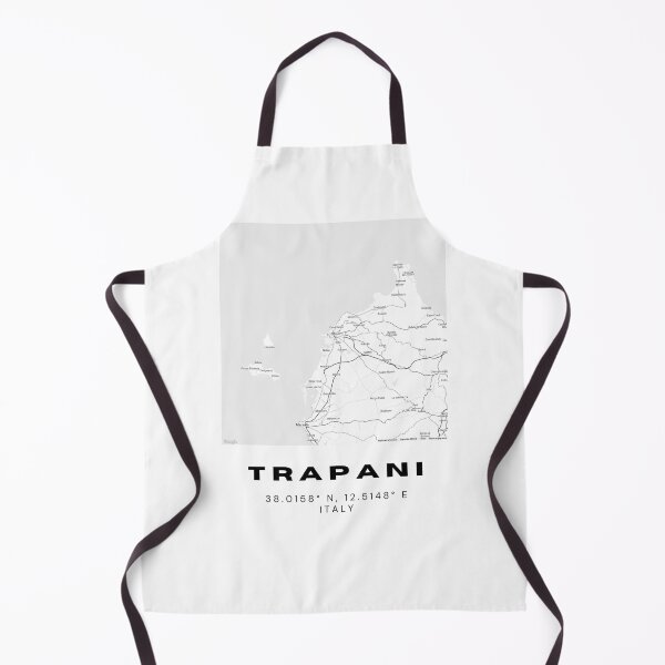 Item preview, Minimalist Trapani Map Art - Italy City Coordinates Design designed and sold by RM-Journey.