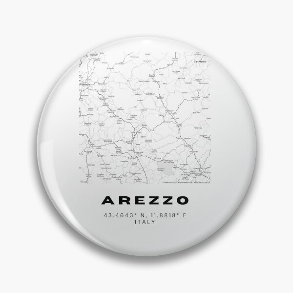 Item preview, Minimalist Arezzo Map Art - Italy City Coordinates Design designed and sold by RM-Journey.