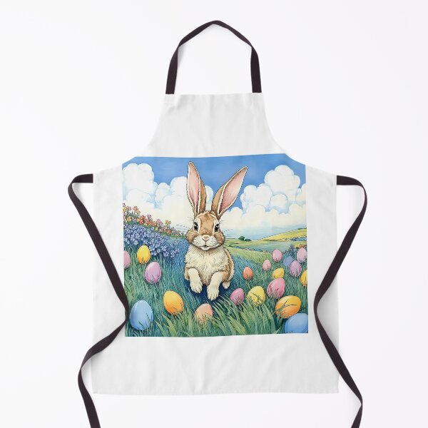 Item preview, Happy Bunny with a Basket of Easter Eggs designed and sold by VibeTCreations.