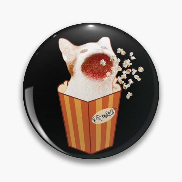 Item preview, POPCAT POPCORN CAT MEME designed and sold by justyna-s28.