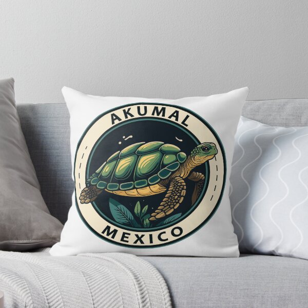 Item preview, Akumal Mexico Turtle Badge designed and sold by KrisSidDesigns.