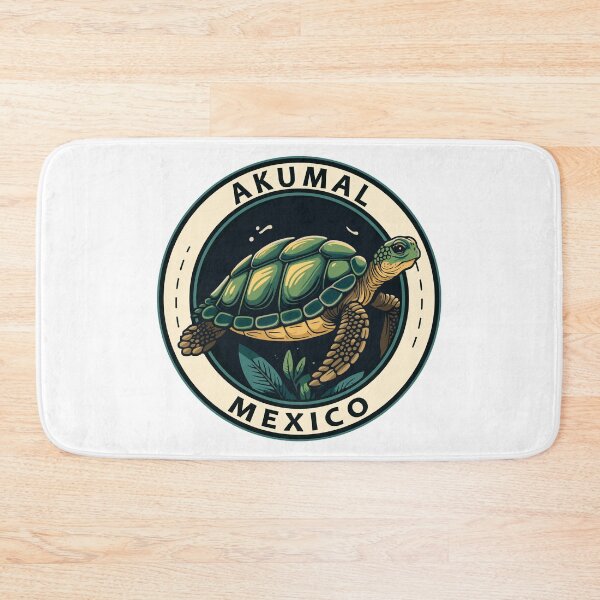 Item preview, Akumal Mexico Turtle Badge designed and sold by KrisSidDesigns.