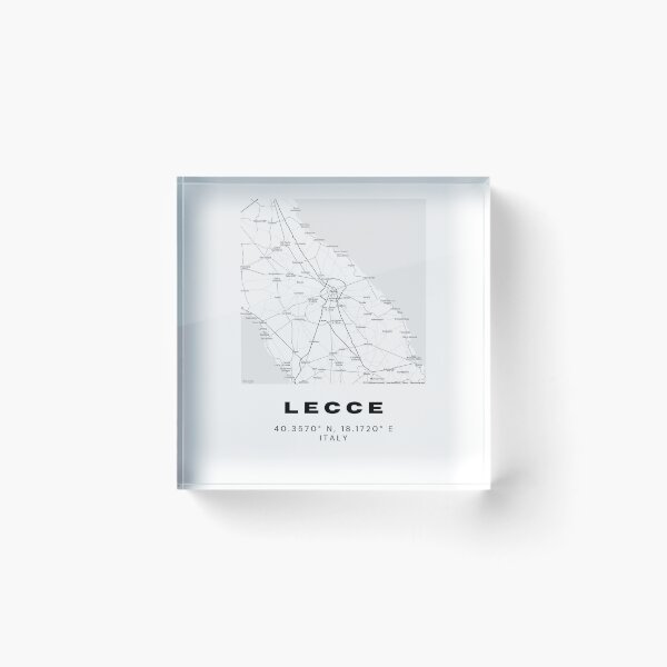Item preview, Minimalist Lecce Map Art - Italy City Coordinates Design designed and sold by RM-Journey.