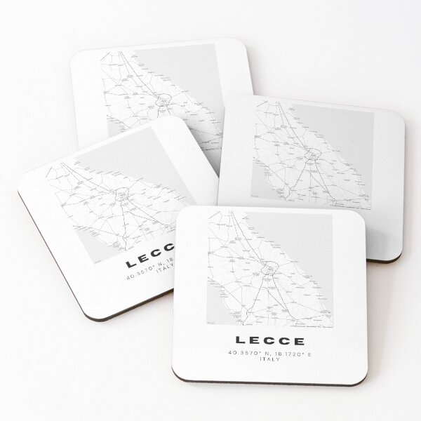 Item preview, Minimalist Lecce Map Art - Italy City Coordinates Design designed and sold by RM-Journey.