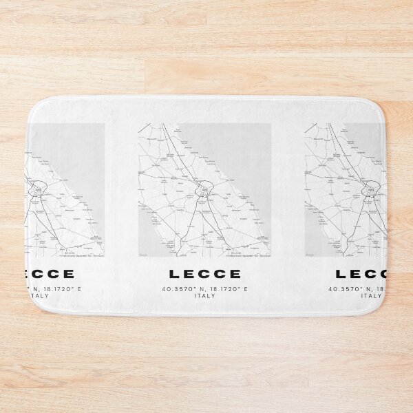 Item preview, Minimalist Lecce Map Art - Italy City Coordinates Design designed and sold by RM-Journey.