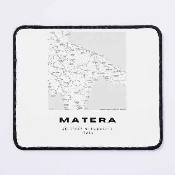 Item preview, Minimalist Matera Map Art - Italy City Coordinates Design designed and sold by RM-Journey.